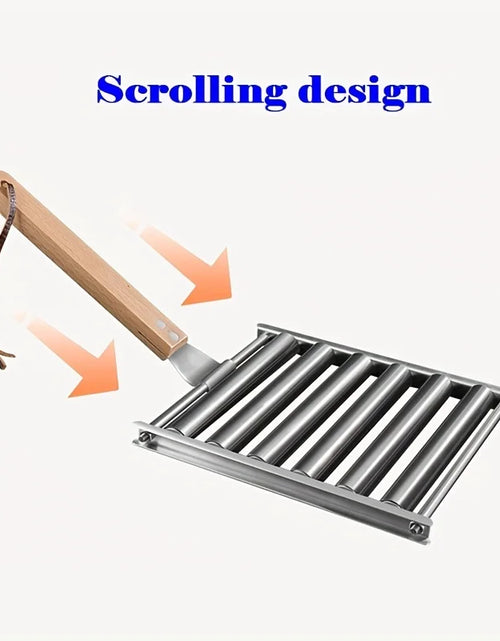 Load image into Gallery viewer, Barbecue Sausage Grilling Rack Roller BBQ Picnic Camping BBQ Hot Dog Grill Pan Home Kitchen Barbecue Grilling Accessories
