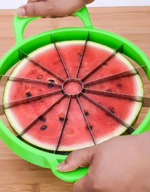 Load image into Gallery viewer, Watermelon Slicer Cutter Stainless Steel Creative Windmill Shape Large Size Convenient Fruit Dividers Kitchen Gadgets Items
