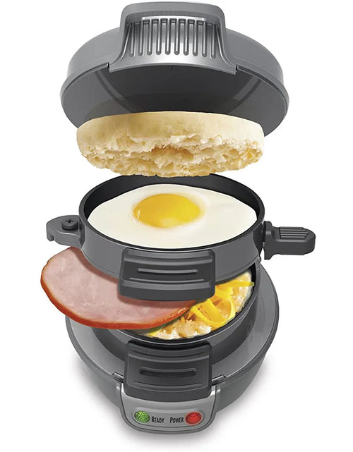 Load image into Gallery viewer, Household Breakfast Machine Hamburg Sandwich Maker with Egg Cooker Ring Machine Bread Sandwich Machine Waffle Machine
