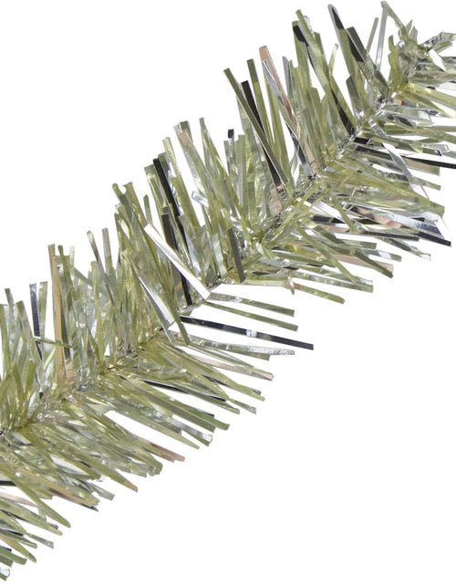 Load image into Gallery viewer, 4.5&#39; Soft Metallic Champagne Artificial Tinsel Christmas Tree - Clear Lights
