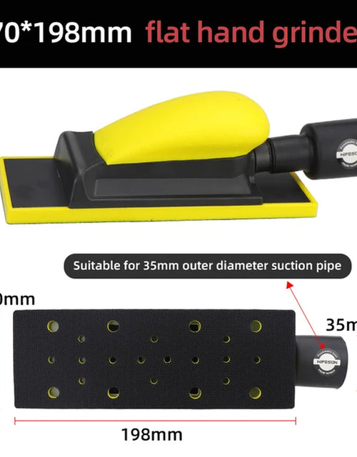 Load image into Gallery viewer, HIFESON Handheld Sander Manual Sandpaper Tool Sanding Block Dust Extraction Hand Polisher Grinding Machine for Metal Wood Work
