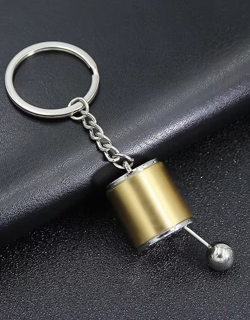 Load image into Gallery viewer, Creative Car 6 Speed Gearbox Gear Head Keychain Manual Transmission Lever Metal Key Ring Car Refitting Metal Pendant Keychain
