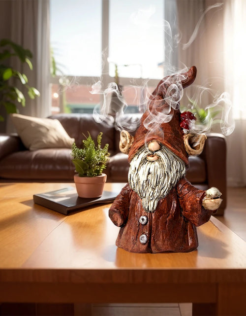 Load image into Gallery viewer, Incense Burner Gnome Incense Holder Effective Stress &amp; Anxiety Relief Plague Doctor Cone Burner Cone Burner for Home Decoration
