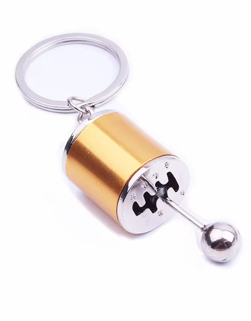 Load image into Gallery viewer, Creative Car 6 Speed Gearbox Gear Head Keychain Manual Transmission Lever Metal Key Ring Car Refitting Metal Pendant Keychain
