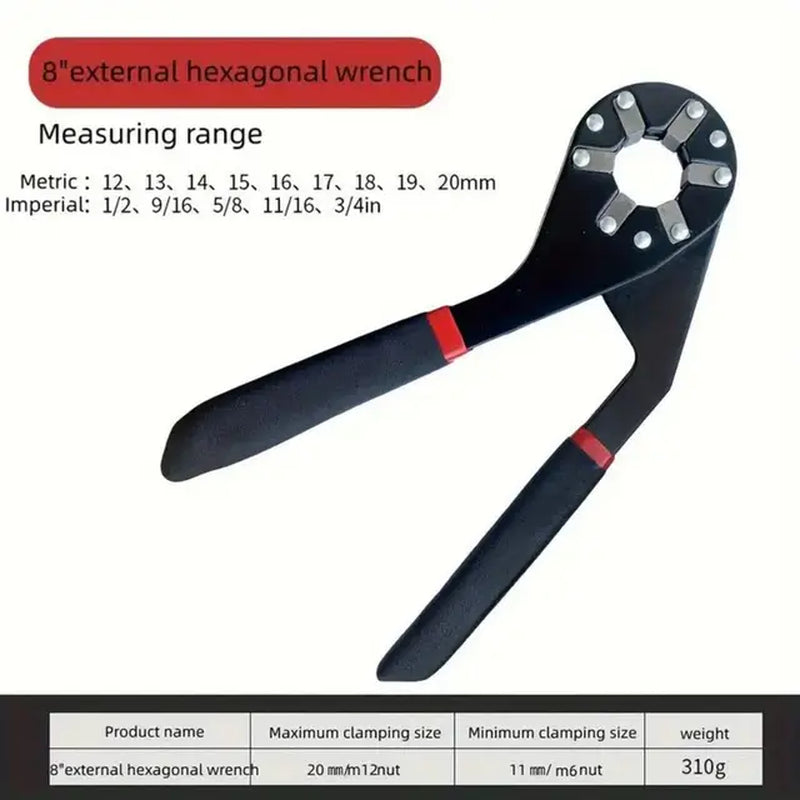 External Hex Wrench Torque Adjustable Repair Removal Tool Magic Multifunctional for Holding Household Tools Electrician Mechanic