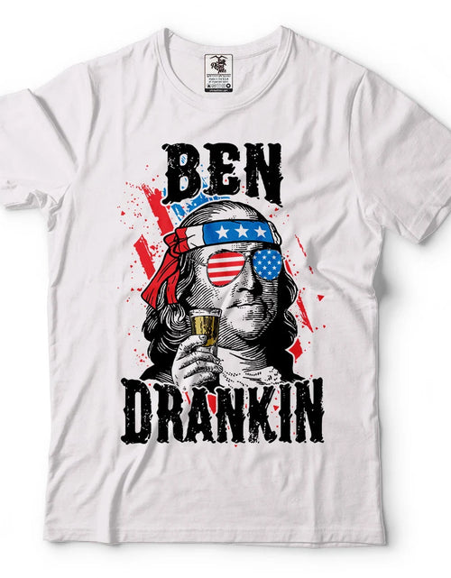 Load image into Gallery viewer, Funny 4Th of July Shirts Benjamin Franklin 4Th of July Shirt Men Women Patriotic American USA T Shirt
