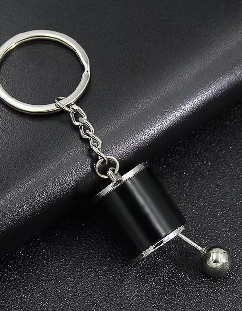 Load image into Gallery viewer, Creative Car 6 Speed Gearbox Gear Head Keychain Manual Transmission Lever Metal Key Ring Car Refitting Metal Pendant Keychain
